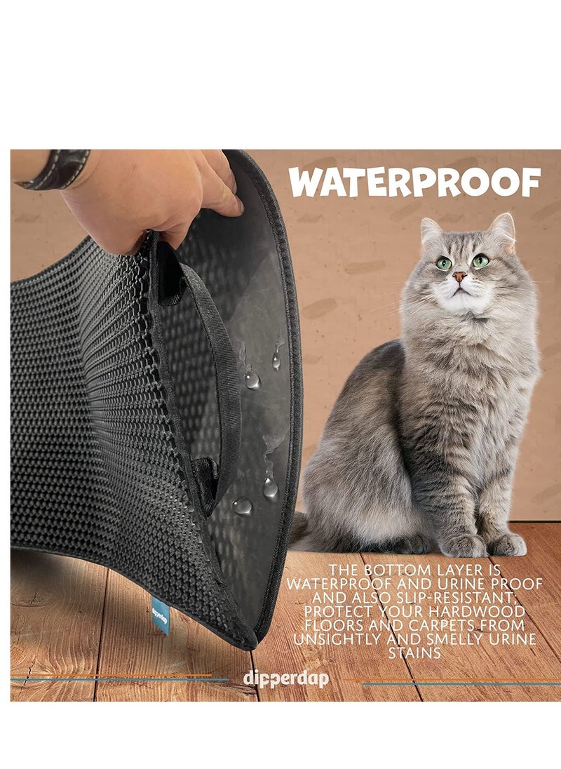 Generic - Cat Litter Mat Cat Litter Trapping Mat Honeycomb Double Layer Design Urine and Water Proof Material Scatter Control Less Waste Easier To Clean Washable - Image 1