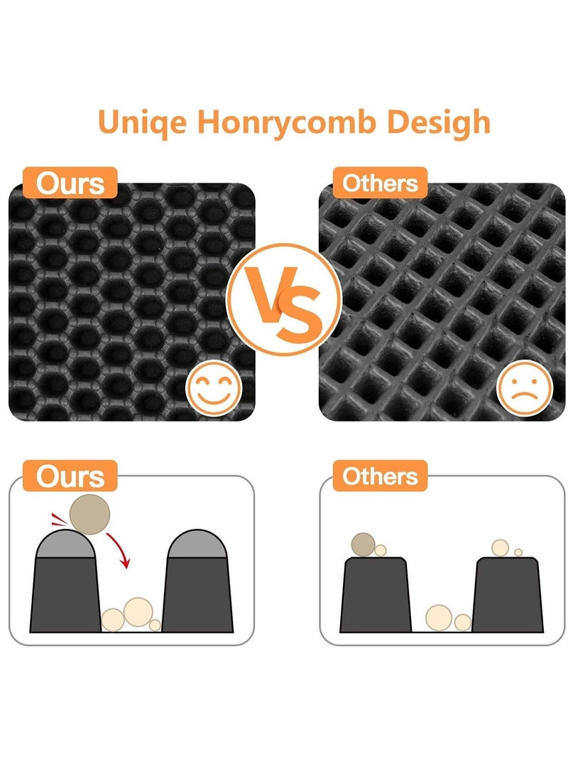 Generic - Cat Litter Mat Cat Litter Trapping Mat Honeycomb Double Layer Design Urine and Water Proof Material Scatter Control Less Waste Easier To Clean Washable - Image 1