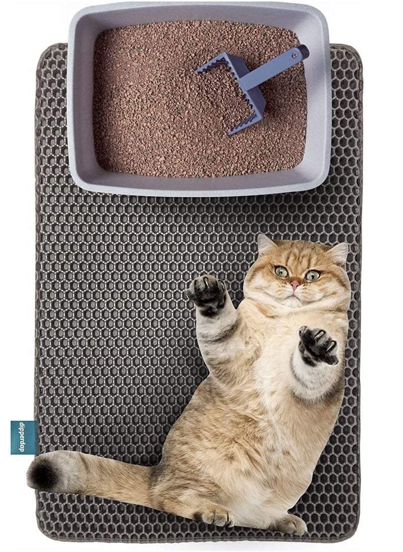 Generic - Cat Litter Mat Cat Litter Trapping Mat Honeycomb Double Layer Design Urine and Water Proof Material Scatter Control Less Waste Easier To Clean Washable - Image 1