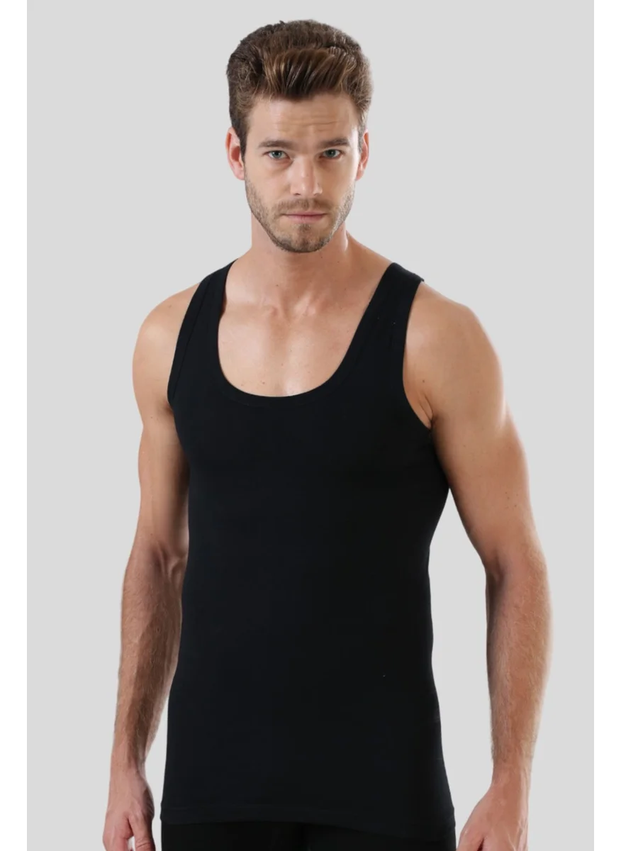 Arma Yıldız Crest Star Black 3-Pack Men's Plus Size Undershirt 100% Cotton