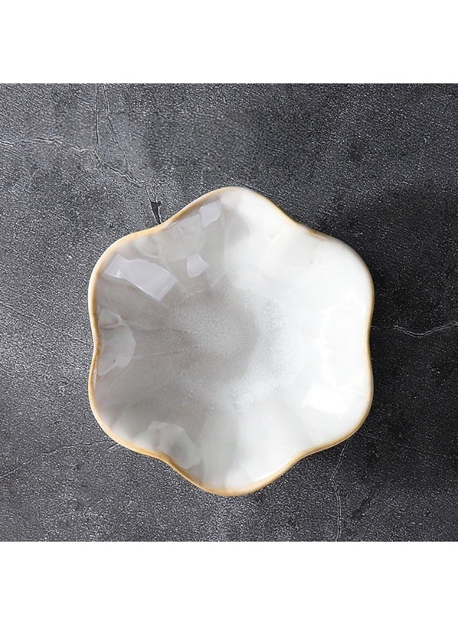 طبق مجوهرات خزفي – على شكل ورقة لوتس، لحفظ الخواتم والقلائد والمفاتيح الصغيرة، صحن لطيف لحفظ الإكسسوارات، وقطعة ديكور منزلي - Image 1