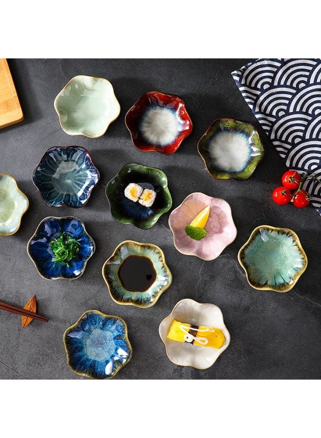 طبق مجوهرات خزفي – على شكل ورقة لوتس، لحفظ الخواتم والقلائد والمفاتيح الصغيرة، صحن لطيف لحفظ الإكسسوارات، وقطعة ديكور منزلي - Image 5