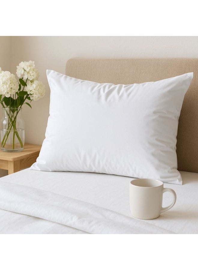 Noon East High Quality Pillow Made Of Microfiber With Microfiber Filling Size: 50×70 Cm, Weight: 1000 Grams. White - Image 5
