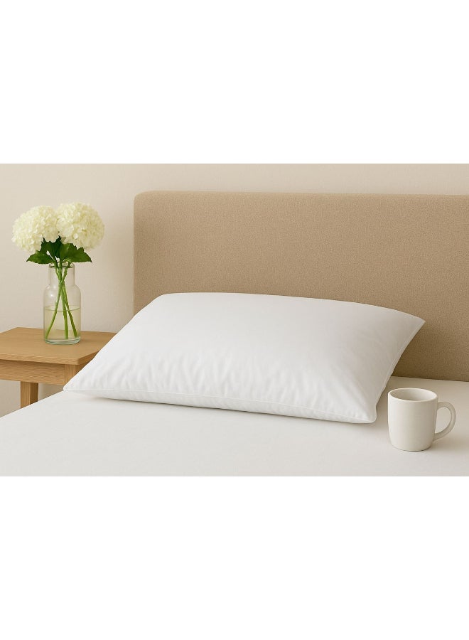 Noon East High Quality Pillow Made Of Microfiber With Microfiber Filling Size: 50×70 Cm, Weight: 1000 Grams. White - Image 2