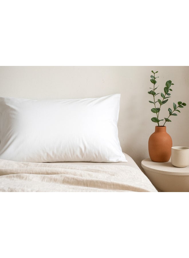 Noon East High Quality Pillow Made Of Microfiber With Microfiber Filling Size: 50×70 Cm, Weight: 1000 Grams. White - Image 3