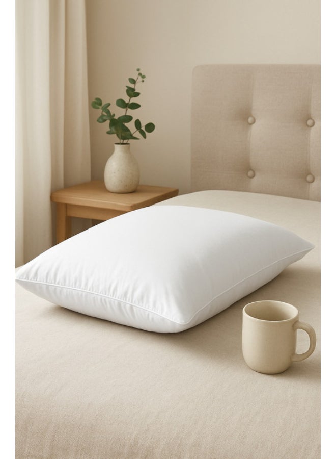 Noon East High Quality Pillow Made Of Microfiber With Microfiber Filling Size: 50×70 Cm, Weight: 1000 Grams. White - Image 4