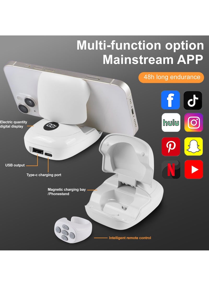 Bluetooth Remote Control Page Turner for iPhone iPad Android, Mini TIK TOK Wireless Scrolling Ring  - Image 3