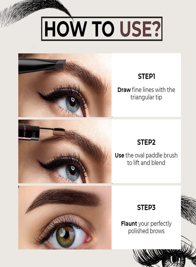 Colorbar Browful Sculpt Pencil Grey Brunette | Waterproof | Long Lasting | Cruelty Free | Buildable Coverage | All Skin Type - Image 4