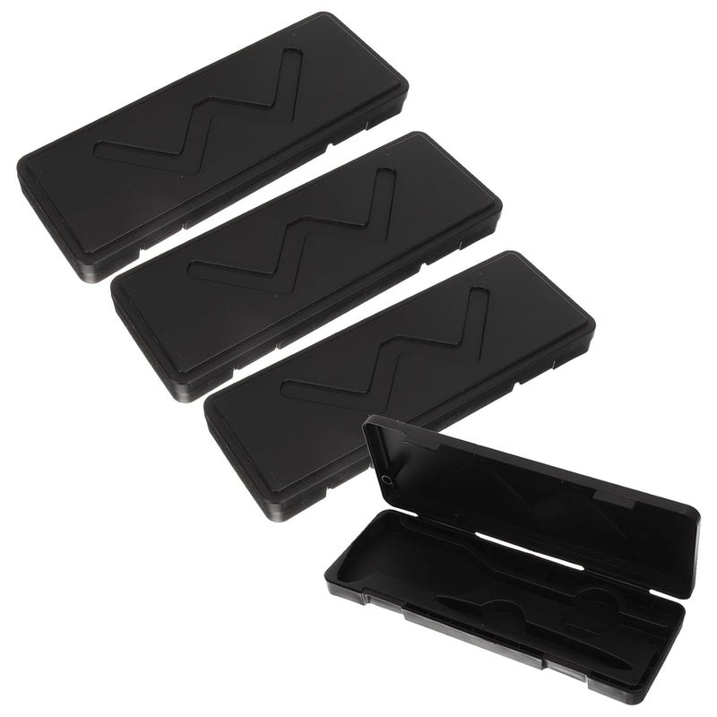 صندوق تخزين بلاستيكي أسود محمول للفرجار لأدوات القياس ذات القرص والرقمية - Image 1