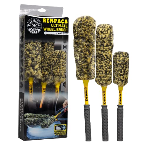 Chemical Guys ACC617 Rimpaca Ultimate Wheel Brush 3 Piece Set (Rimpaca Wheel Cleaners) Safe for Cars, Trucks, SUVs, RVs, Motorcycles & More - Image 1