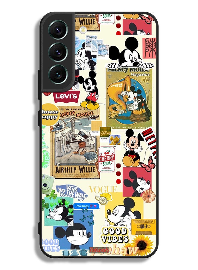 Tolwak Samsung Galaxy S22 Plus 5G Protective Case Cover Chose Happy And Stickers - Image 3