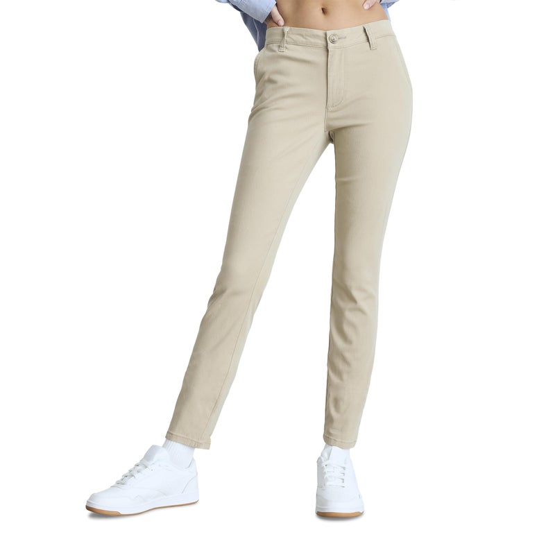 Aeropostale Aero Slim Uniform Pant, Summer Tan, 0 Short - Image 1