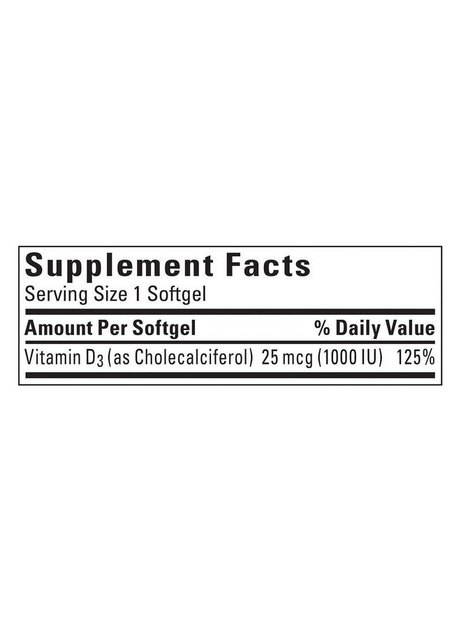 Nature Made Vitamin D3 25 Mcg 650 Softgels  - Image 4