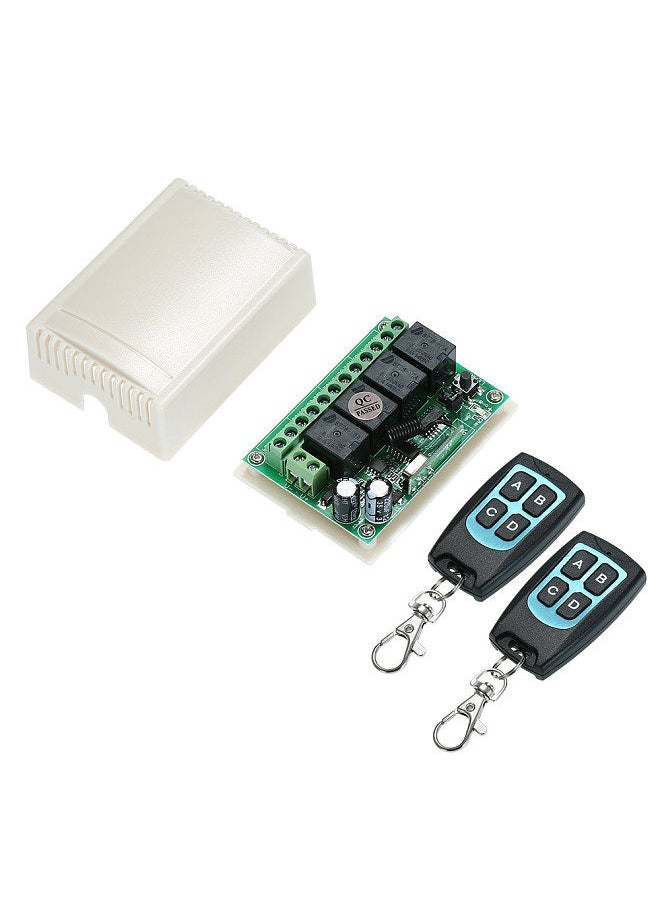 Generic - Wireless RF Switch Long Range Wireless Remote Control Switch RF Relay Receiver Module Transmitter Toggle Switch 1527 Chip Smart Home Automation (2 Transmitter & 1 Receiver) - Image 1