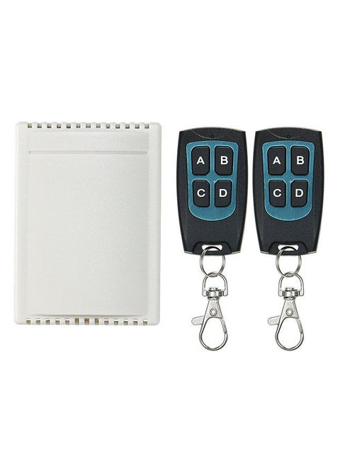Wireless RF Switch Long Range Wireless Remote Control Switch RF Relay Receiver Module Transmitter Toggle Switch 1527 Chip Smart Home Automation (2 Transmitter & 1 Receiver)