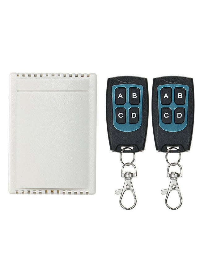 Generic - Wireless RF Switch Long Range Wireless Remote Control Switch RF Relay Receiver Module Transmitter Toggle Switch 1527 Chip Smart Home Automation (2 Transmitter & 1 Receiver) - Image 1