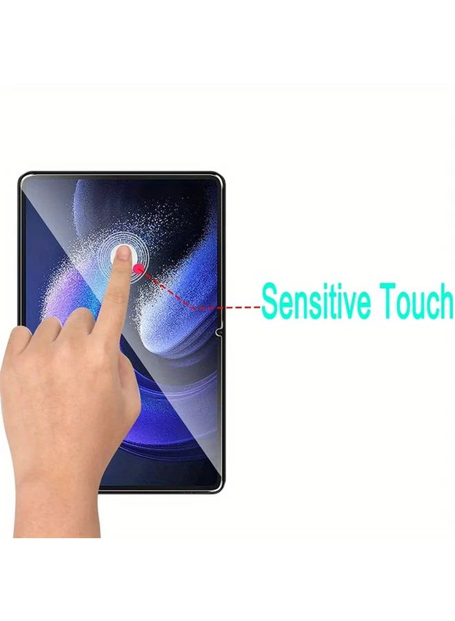 2 قطع واقي شاشة زجاجي مقوى عالي الوضوح لجهاز MatePad Pro مقاس 11 بوصة مقاوم للماء والخدوش سهل التركيب - Image 4