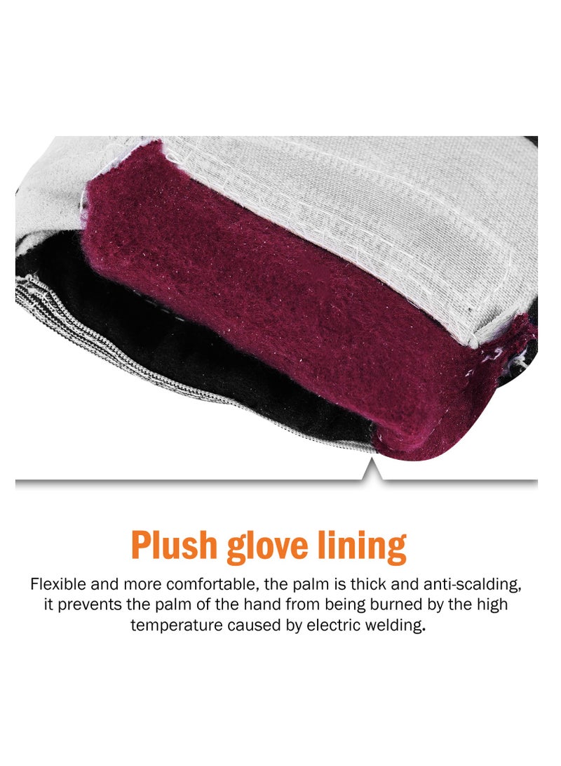 KSEIBI Leather Welding Gloves #14 – Heat-Resistant Heavy-Duty Gloves for Welding & Industrial Work  - Image 4
