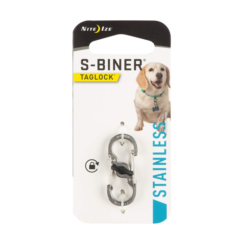 NITE IZE NiteIze PLSBM-11-R3Nite Ize S-Biner TagLock, Double-Gated Carabiner, Stainless Steel - Image 1