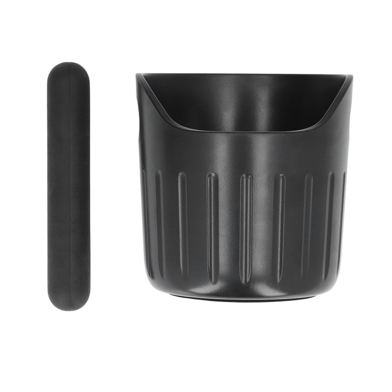 Coffee Grounds Bucket Portable ABS Coffee Knock Box with Skid Resistance Rubber Mat for Home Cafe Bar - Image 1