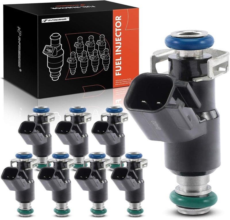 A-Premium Fuel Injectors Set of 8 for Chevrolet and GMC Models - Image 1