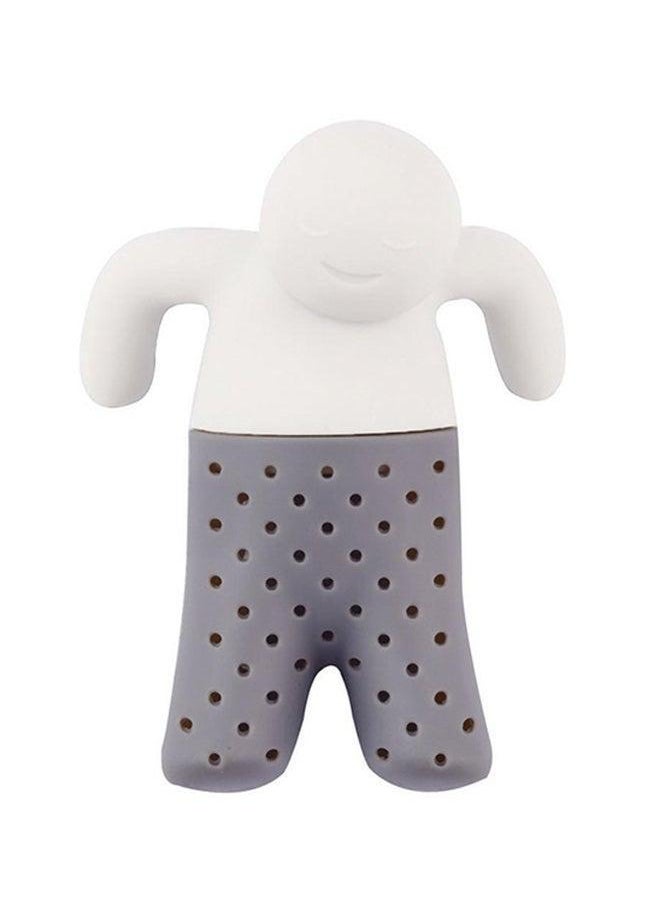 POLLEN LIFE - Infuser Silicone Strainer Herbal Spice Filter Tea Diffuser Grey - Image 1
