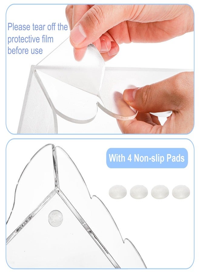 ZEAYEA 2 Pack Acrylic Napkin Holders, Clear Guest Towel Holders for Party, Wedding, Decorative Hand Towel Tray for Dining Room, Bathroom, Kitchen, Hotel, Restaurant - Image 3
