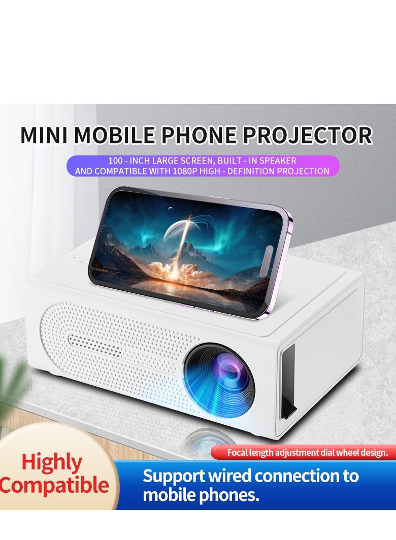 Portable projector home theater 1080p Android smart high-definition home wireless projector M200 projector  - Image 2