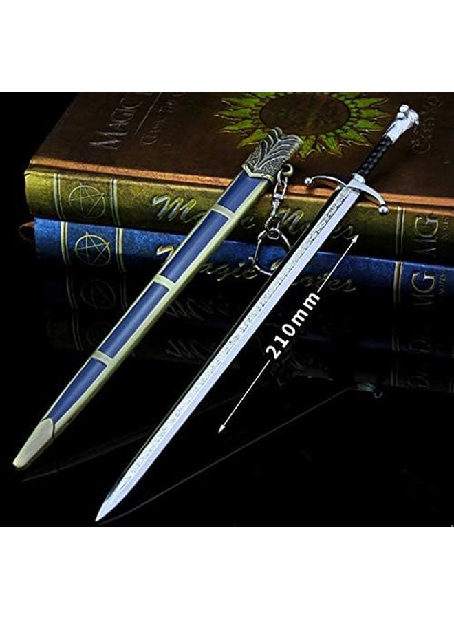 Bluejw Jon Snow Longclaw Sword Game of Thrones 1/6 21cm /8.27 "Collective Sword Metal Weapon Model Action Figure Arts Toys Collection Keychain Gift Party Supplies Desk Decoration - Image 3