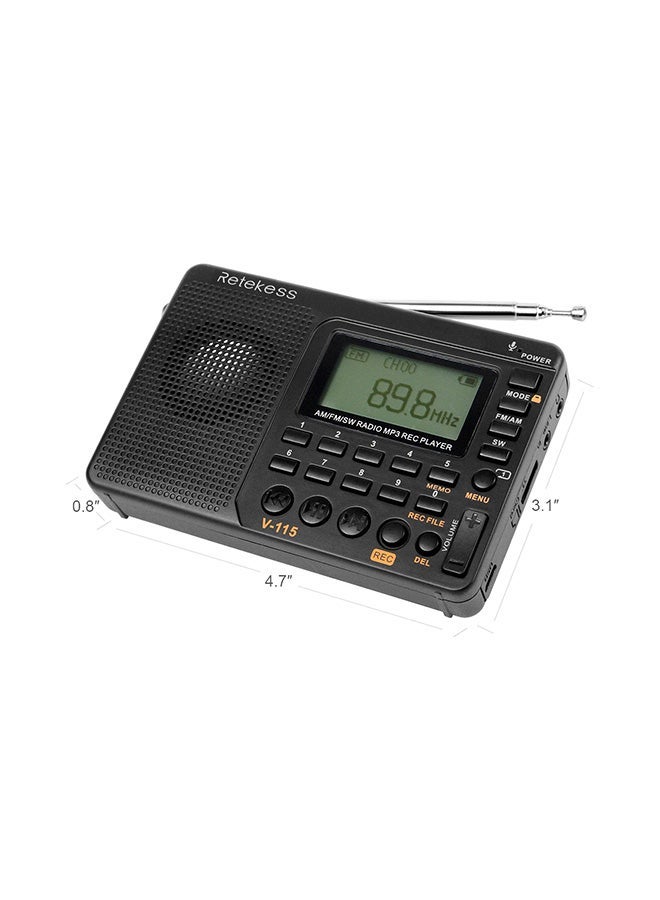 Retekess FM Radio Multiband Radio Receiver V293 Black - Image 5