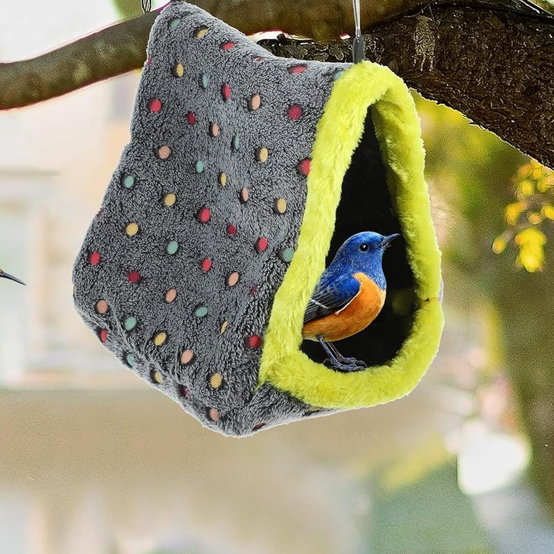 قفص طيور دافئ شتوي معلق أرجوحة مريحة عش سرير للببغاوات الكناري الببغاوات - Image 4