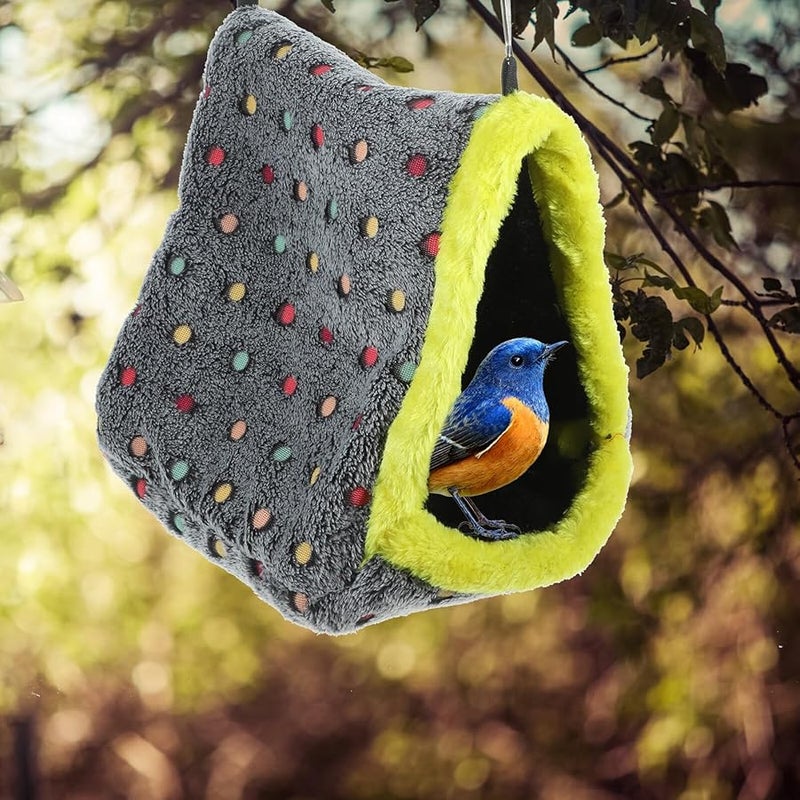 قفص طيور دافئ شتوي معلق أرجوحة مريحة عش سرير للببغاوات الكناري الببغاوات - Image 5