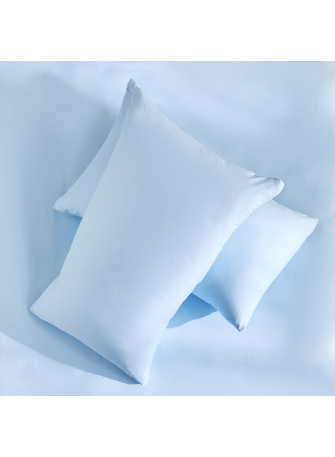 Home Box Derby 2-Piece Solid Microfiber Pillowcase Set - 45x70 cm - Image 4