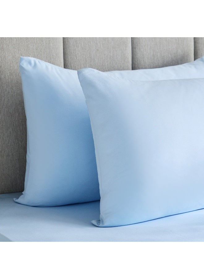 Home Box Derby 2-Piece Solid Microfiber Pillowcase Set - 45x70 cm - Image 3