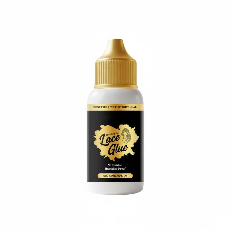 Lace Glue for Wigs, Extreme Hold Lace Glues for Wigs, Waterproof, Invisible Bonding, Fast Drying Waterproof Laces Glue, Extreme Hold for Daily Temporary Styling of Hair (30ml, 1Oz) - Image 1