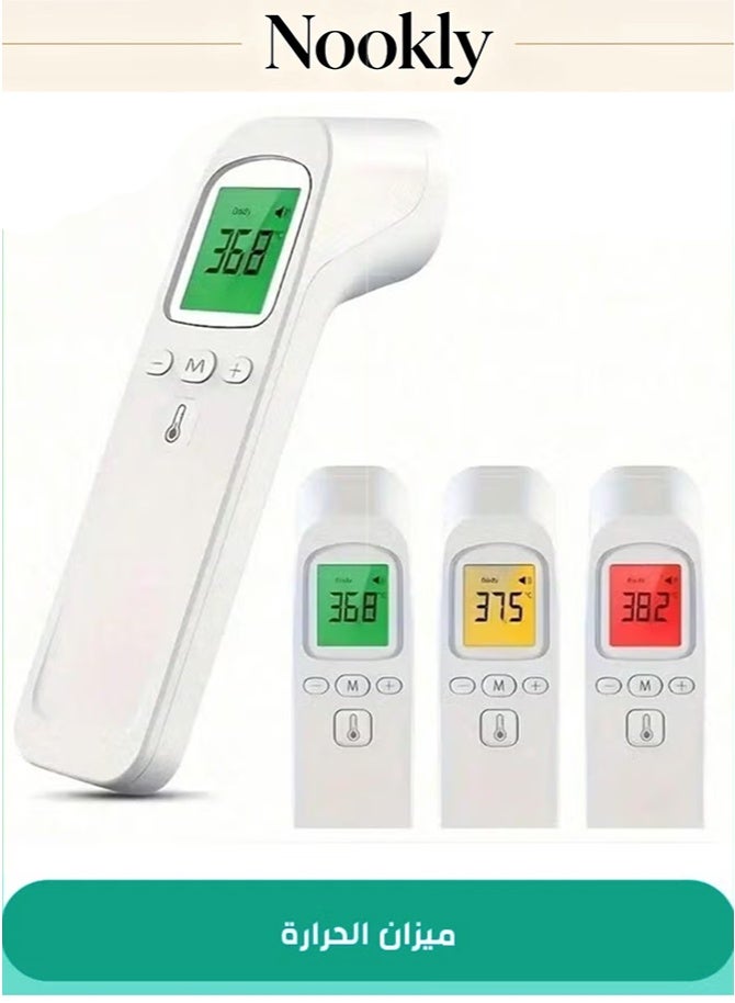 nookly Infrared Digital Non Contact Forehead Thermometer for Adults and Kids with Fever Alarm Memory Function LCD Display - Image 1