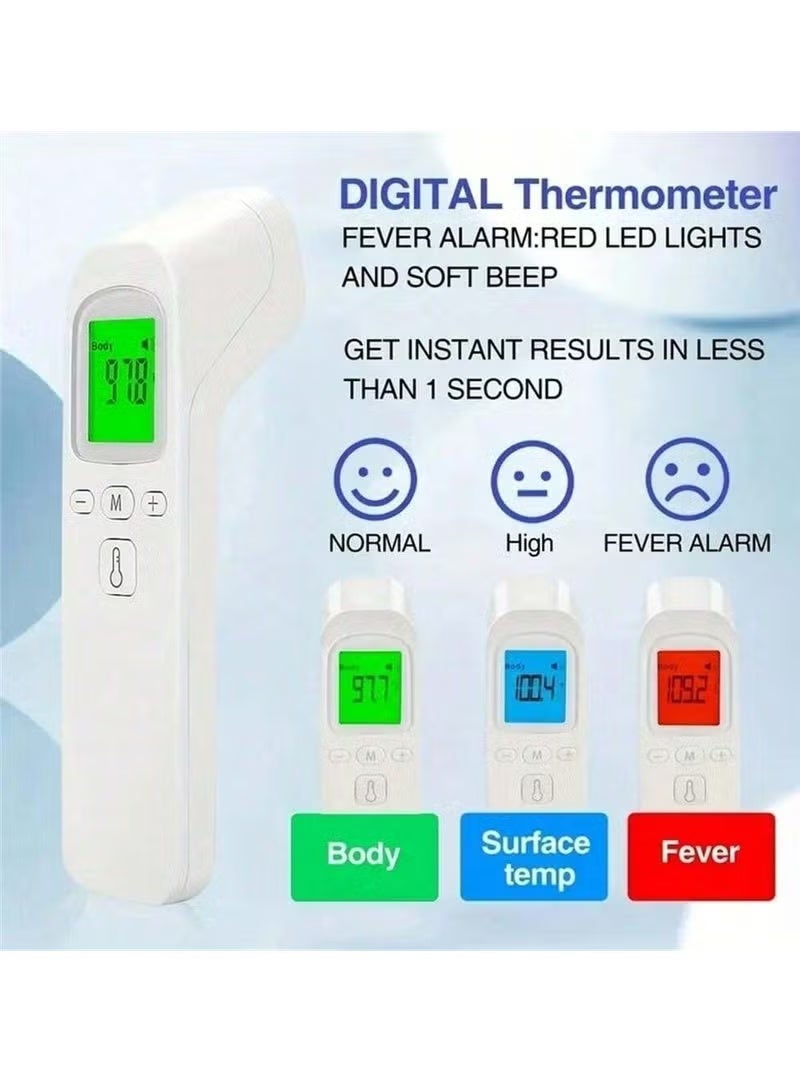 nookly Infrared Digital Non Contact Forehead Thermometer for Adults and Kids with Fever Alarm Memory Function LCD Display - Image 4