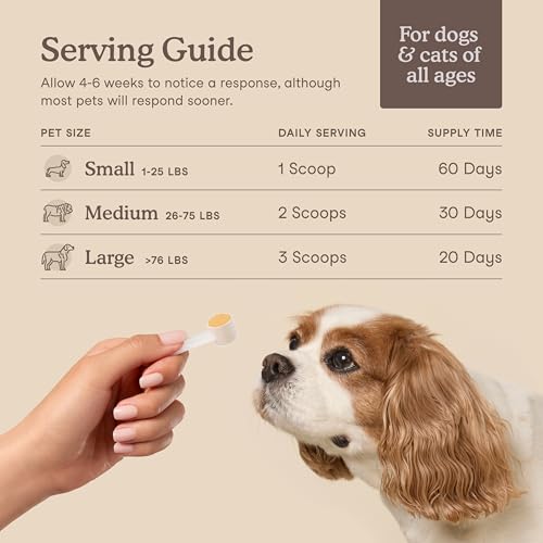 Fera Pets Liver Supplement for Dogs & Cats with Milk Thistle, Choline & Turmeric - Organic Botanicals - Enhances Liver Function, Immunity, Detoxification, & Metabolic Function - Powder - 60 Scoops - Image 5