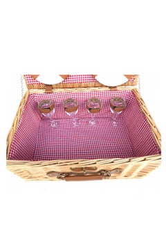 FFD Hand-Woven Wicker Picnic Basket for 4 Willow Hamper Set with Utensils and Insulated Compartment Perfect for Picnics, Camping, and Outdoor Gatherings - pzsku/ZE1EFF433D07645ECE772Z/45/_/1726139020/57dd7c94-2efb-4f11-87c7-2fe965905464