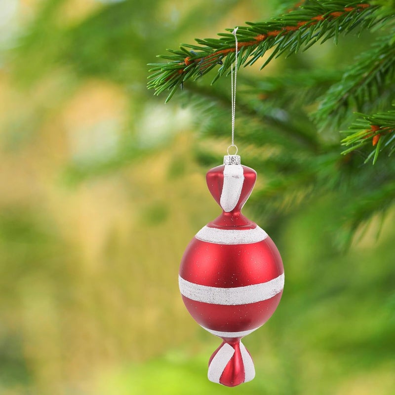 KICHOUSE Gold Plated Christmas Candy Hanging Ornament, Festive Candy Decoration for Xmas Tree, Holiday Party Pendant for Seasonal Home Decor - Image 4