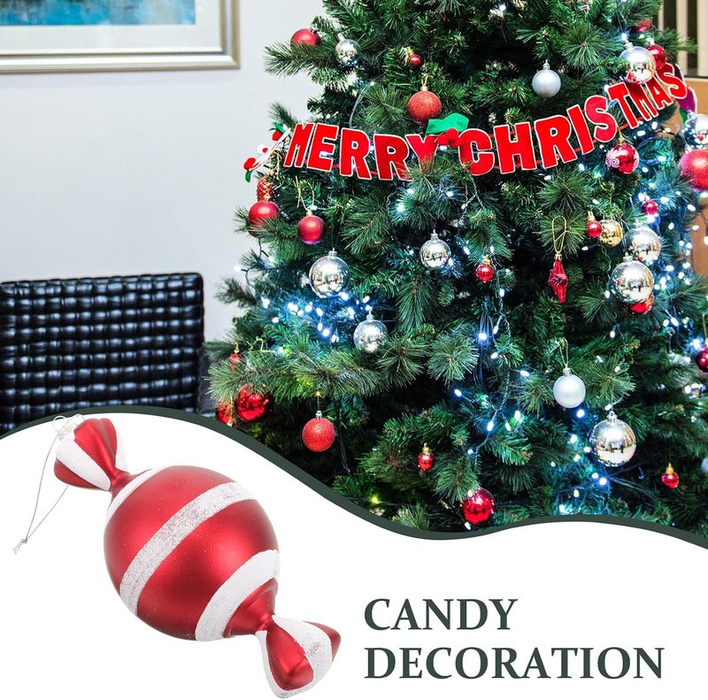 KICHOUSE Gold Plated Christmas Candy Hanging Ornament, Festive Candy Decoration for Xmas Tree, Holiday Party Pendant for Seasonal Home Decor - Image 3