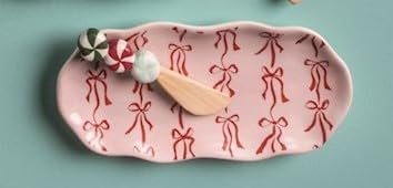 Mud Pie Christmas Bow Everything Dish Set - Image 1