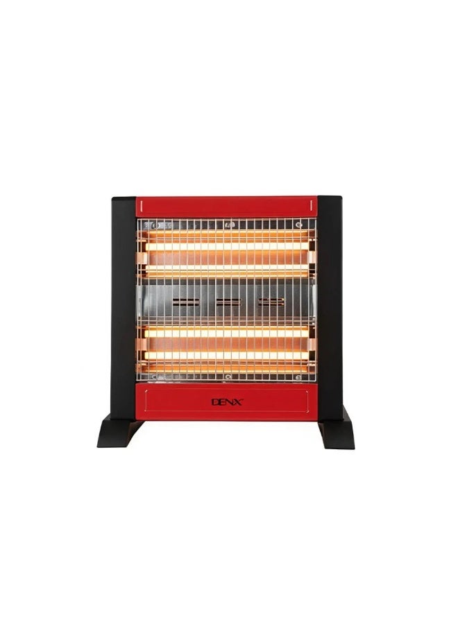 دينكس دفاية كهربائية مع 4 شمعات جهة واحدة 1200 واط متنقلة مع مفتاح تحكم بالحرارة , مدفأة كهربائية، وضعين تسخين مع حماية من الحرارة الزائدة، سخان كهربائي مع شبكة حماية، توزيع حرارة متوازن - Image 5