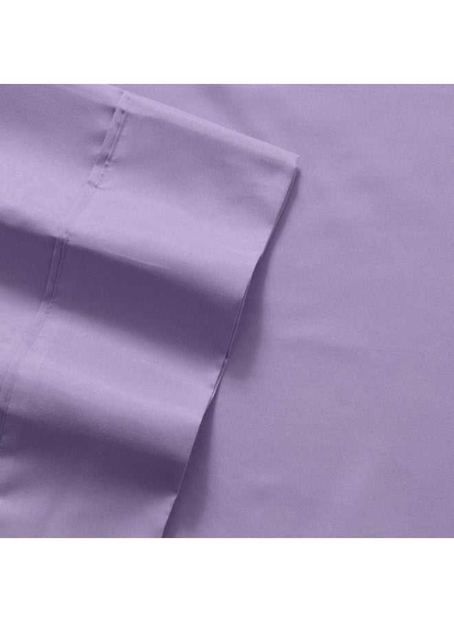 Sweet Home Collection Sweet Home Collection King Size Bed Sheets - 6 Piece 1500 Supreme Fine Brushed Microfiber Deep Pocket King Set Bedding - 2 Extra Pillow Cases, Great Value, King, Lavender  - Image 5