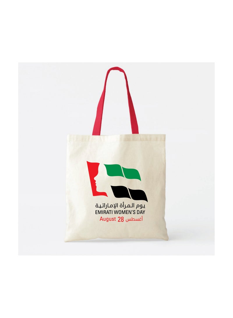 Emirati Womens Day Eco-Friendly Cotton Bag – Celebrate Emirati Women with this Stylish and Durable Reusable Bag – Perfect for Daily Use, Shopping, and Gifting - Image 2