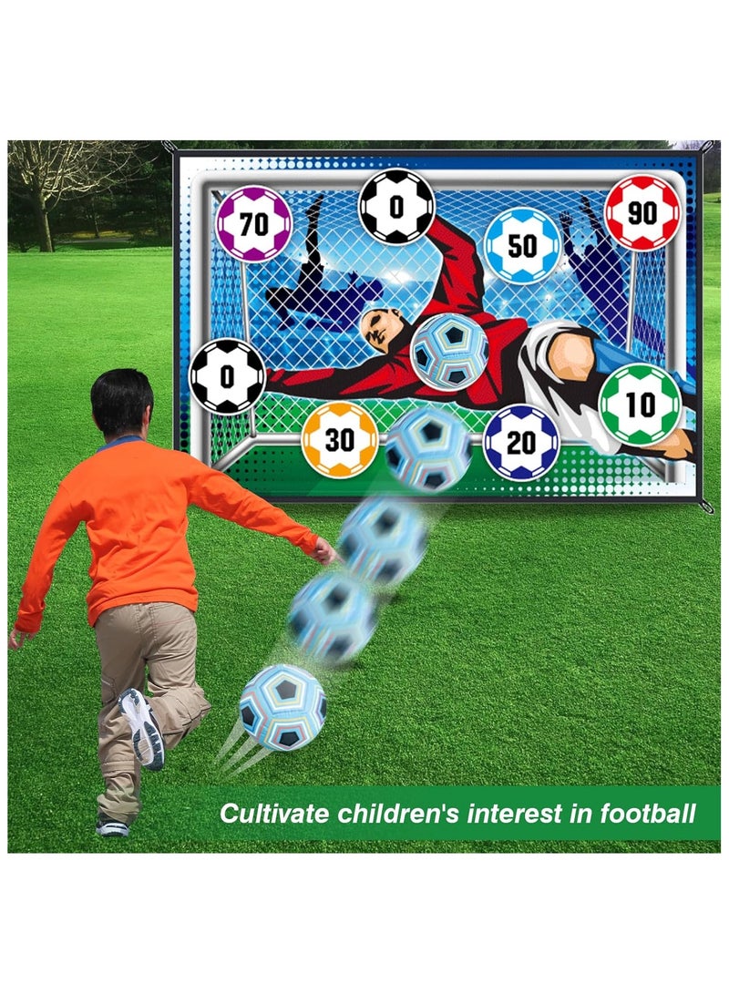 Soccer Ball Game Set for Kids, Indoor Outdoor Games for Adults and Family Kids, Outdoor Play Equipment Indoor Soccer Set, Backyard Games, Toys for Kids, Toddlers Gift for 3 4 5 6 7 8 Year Old Boy Toys - Image 3