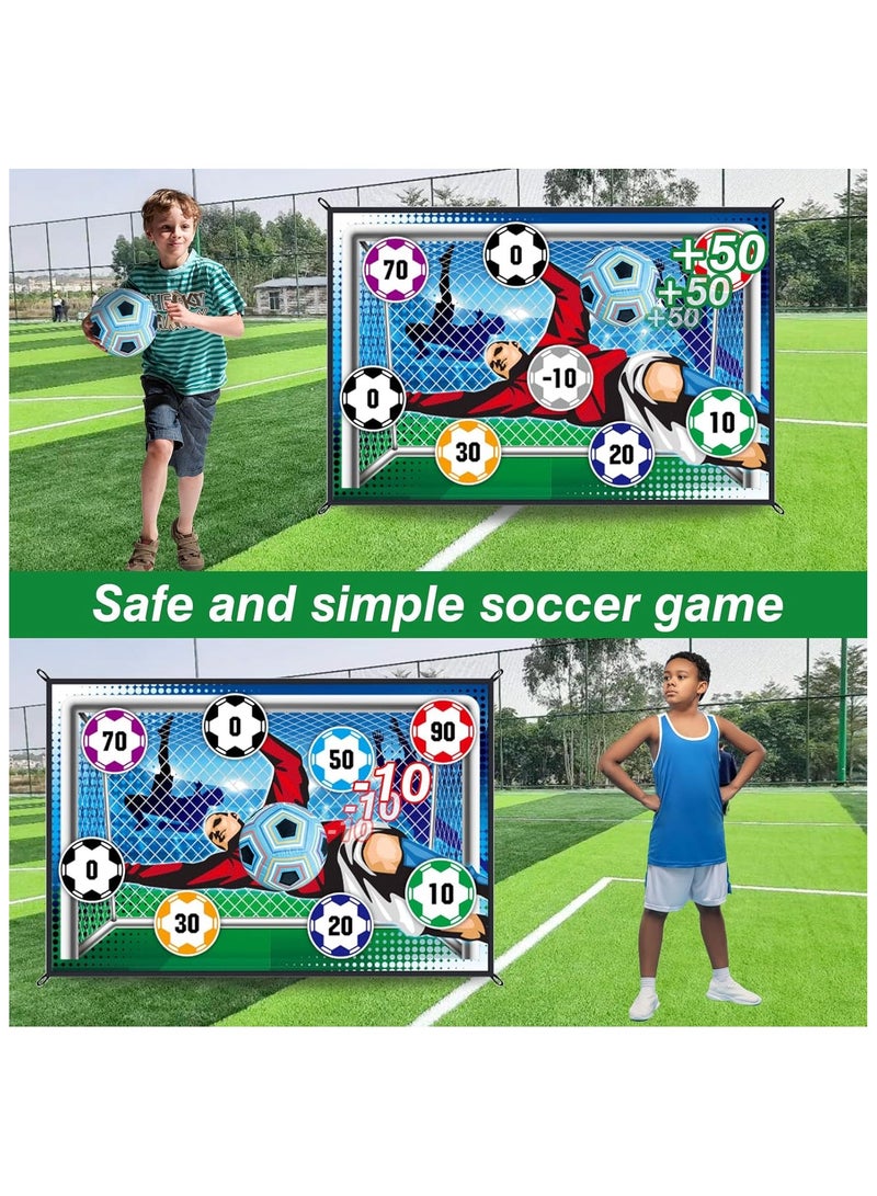 Soccer Ball Game Set for Kids, Indoor Outdoor Games for Adults and Family Kids, Outdoor Play Equipment Indoor Soccer Set, Backyard Games, Toys for Kids, Toddlers Gift for 3 4 5 6 7 8 Year Old Boy Toys - Image 5