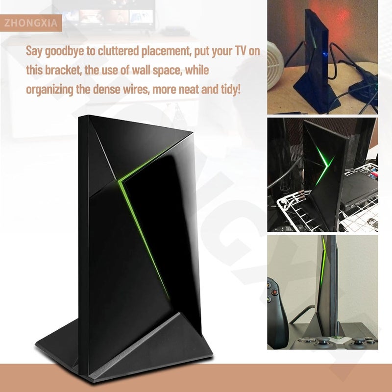 ZHONGXIA حامل تلفزيون مركب متين/منظم حامل رأسي متوافق مع Nvidia Shield Android TV (2017/2019 Pro) - Image 3
