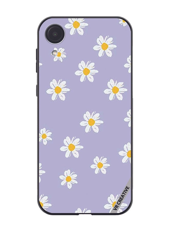 VR CREATIVE Protective Case Cover For Samsung Galaxy A03 Core Daisy Flower Design Multicolour - Image 1