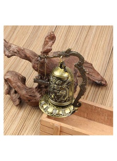 KASTWAVE Vintage Dragon Bell, Vintage Style Bronze Lock Carved Dragon Tibet Buddhist Bell, Chinese Feng Shui Ornament Dragon Bell Buddhist Collectibles Good Luck Bell  for Home Outdoor Indoor Decor  - Image 5